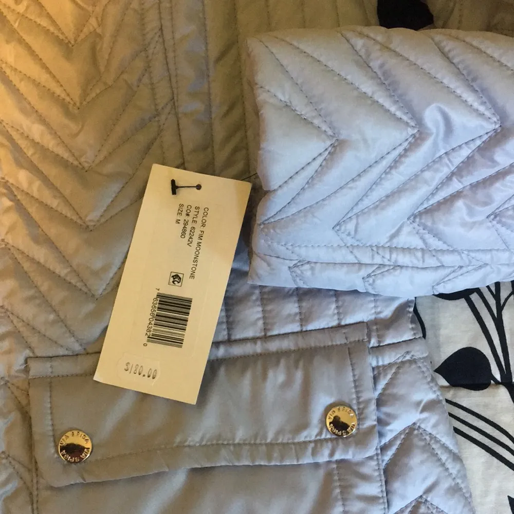 VIA SPIGA Moonstone Quilted Jacket Funnel Neck Puffer Coat 62242V $180 NWT M - Image 8