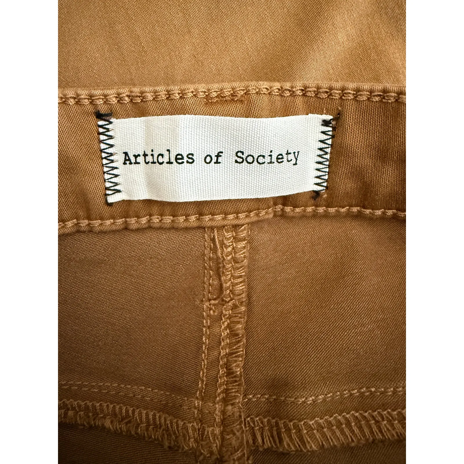 Articles of Society Sarah Skinny Ankle Jeans Women’s Sz 26 Tobacco Brown Stretch - Image 5