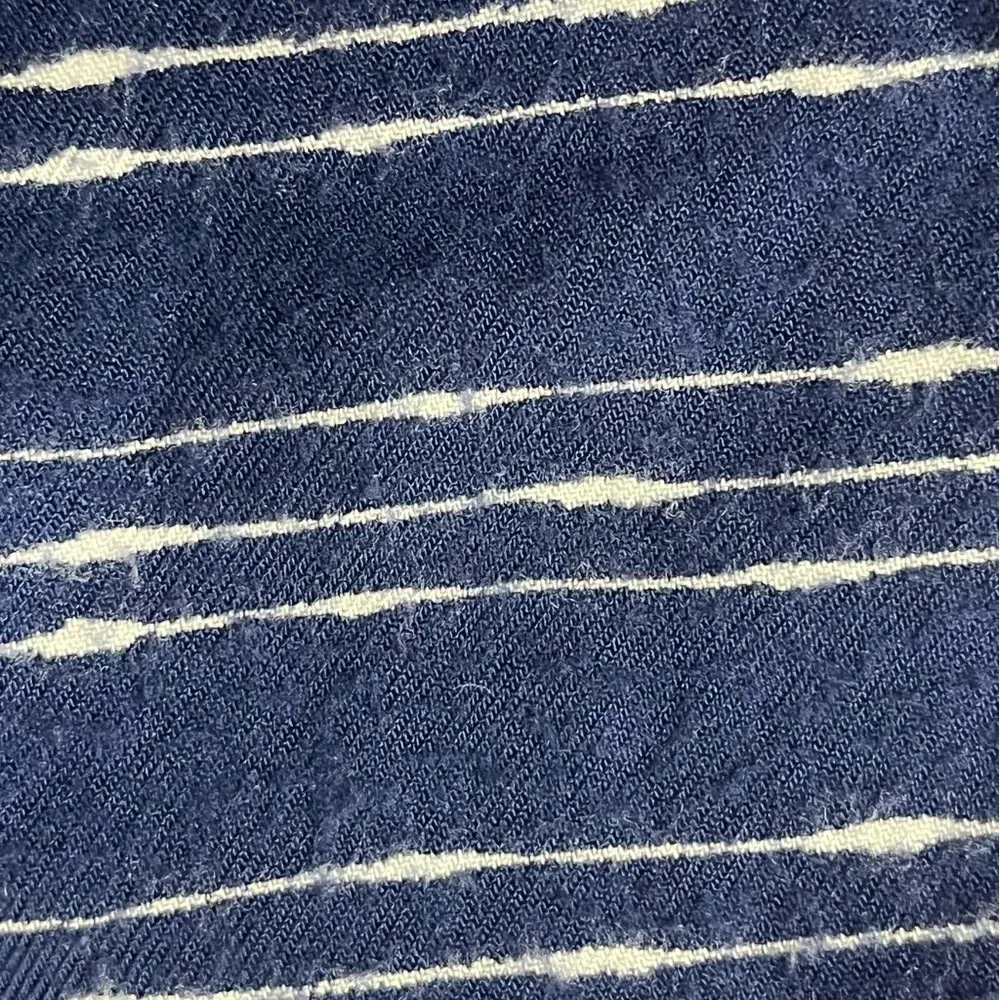 Roxy Women’s Navy Argyle Babydoll Mini Dress Size M Boho Peasant Beach Festival - Image 10