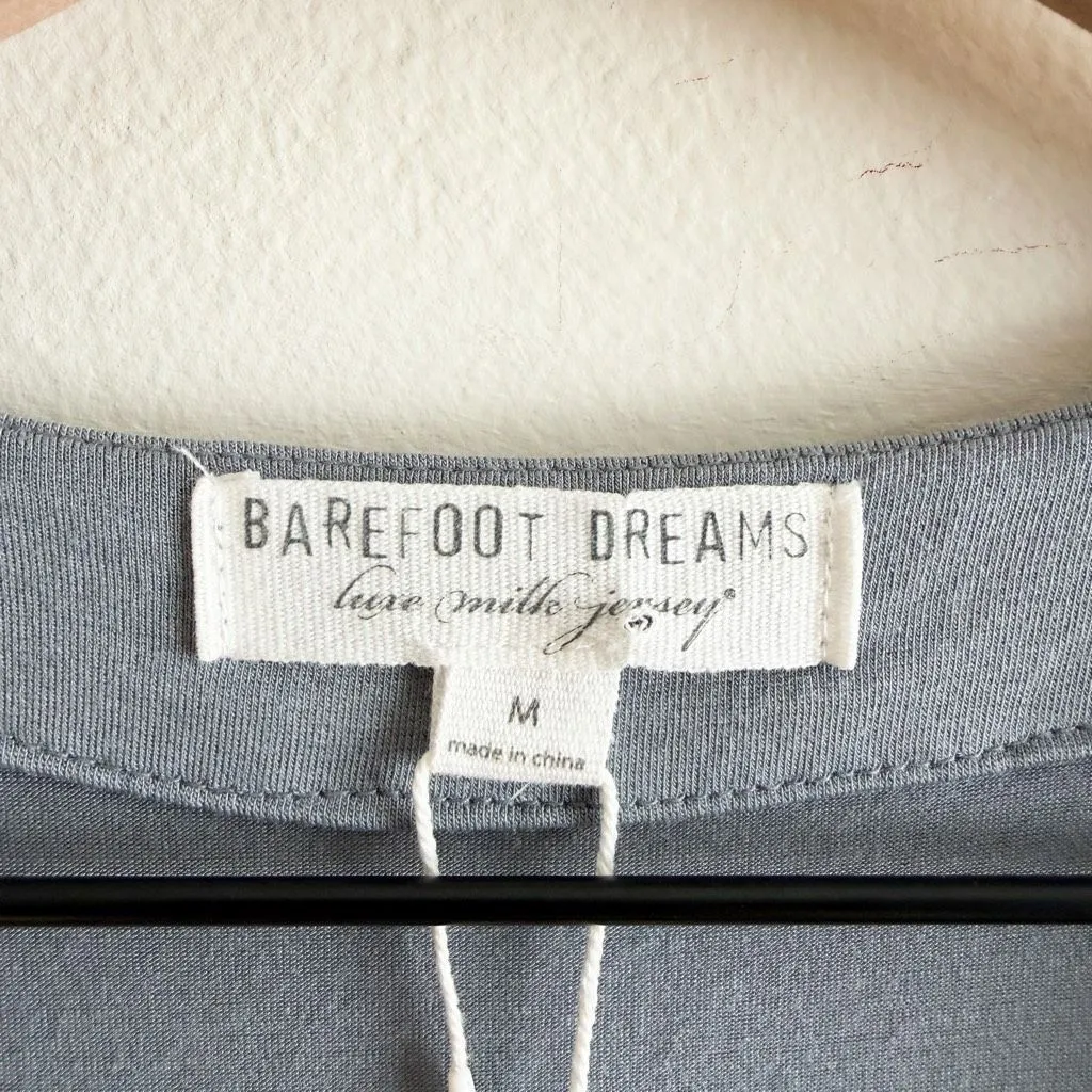 New Barefoot Dreams Luxe Milk Jersey 3/4 Sleeve Wrap Dress Size M - Image 5