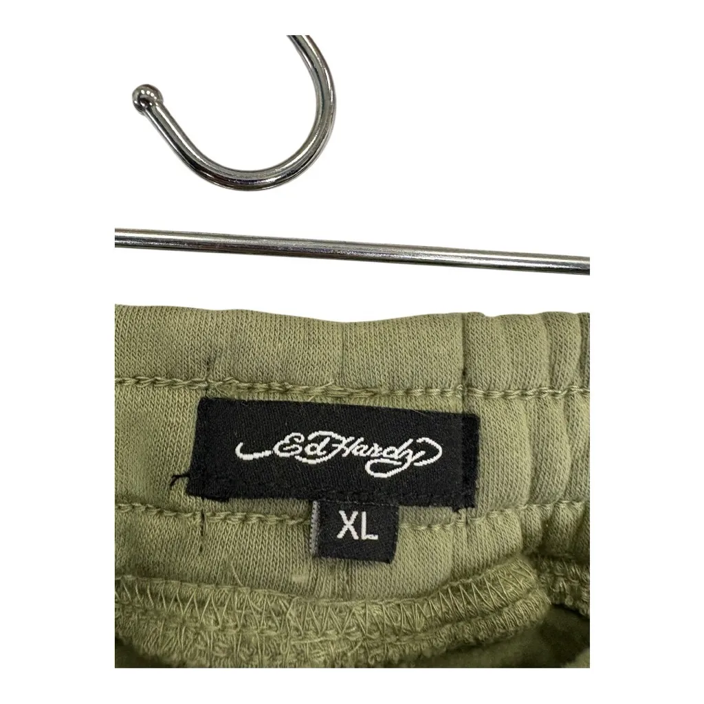 NEW ED HARDY Broken Hearts Wide Leg Flared Leg Sweat Pants Size XL - Image 8