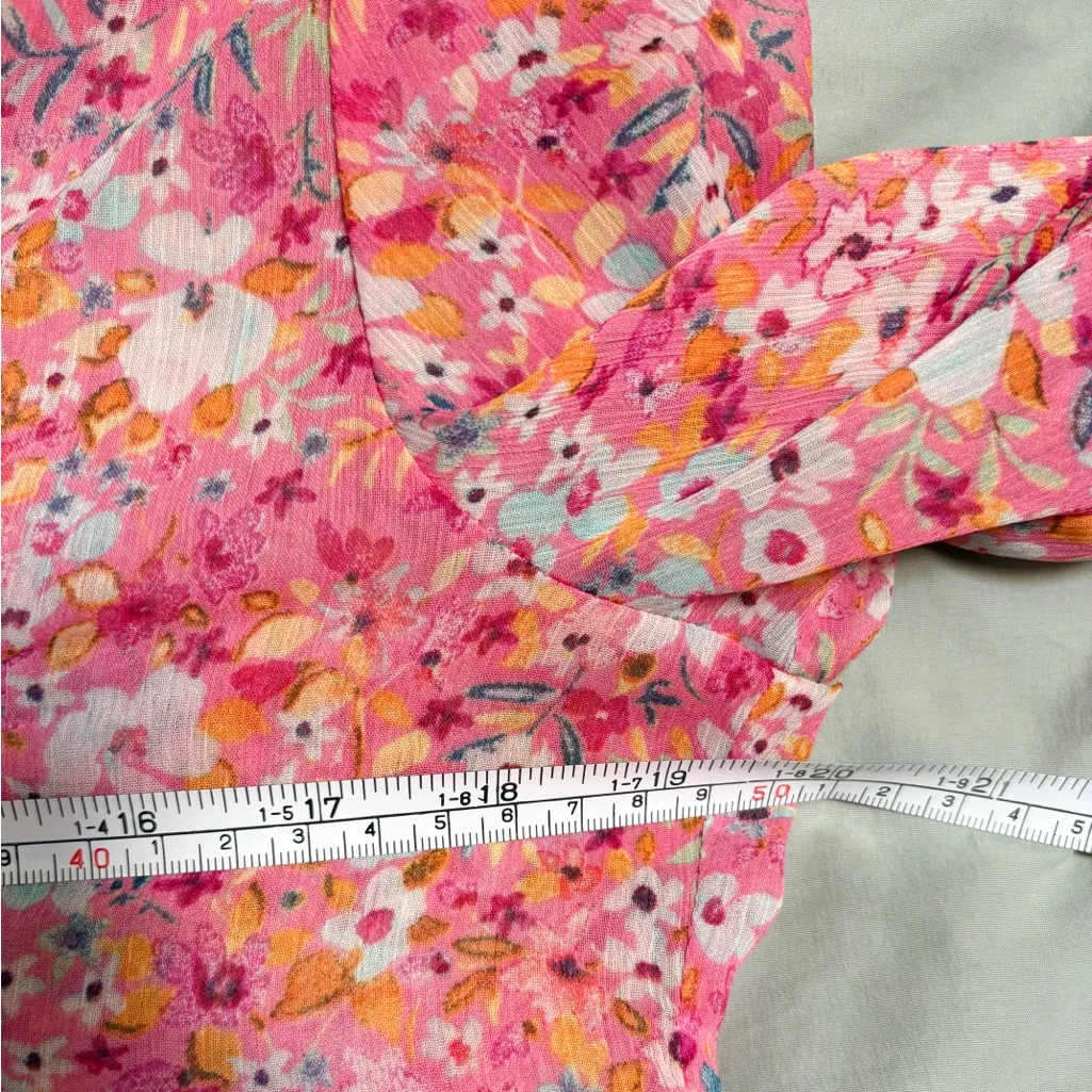 Kut from the Kloth Jasmine Floral‎ Blouse Size Medium EUC - Image 5