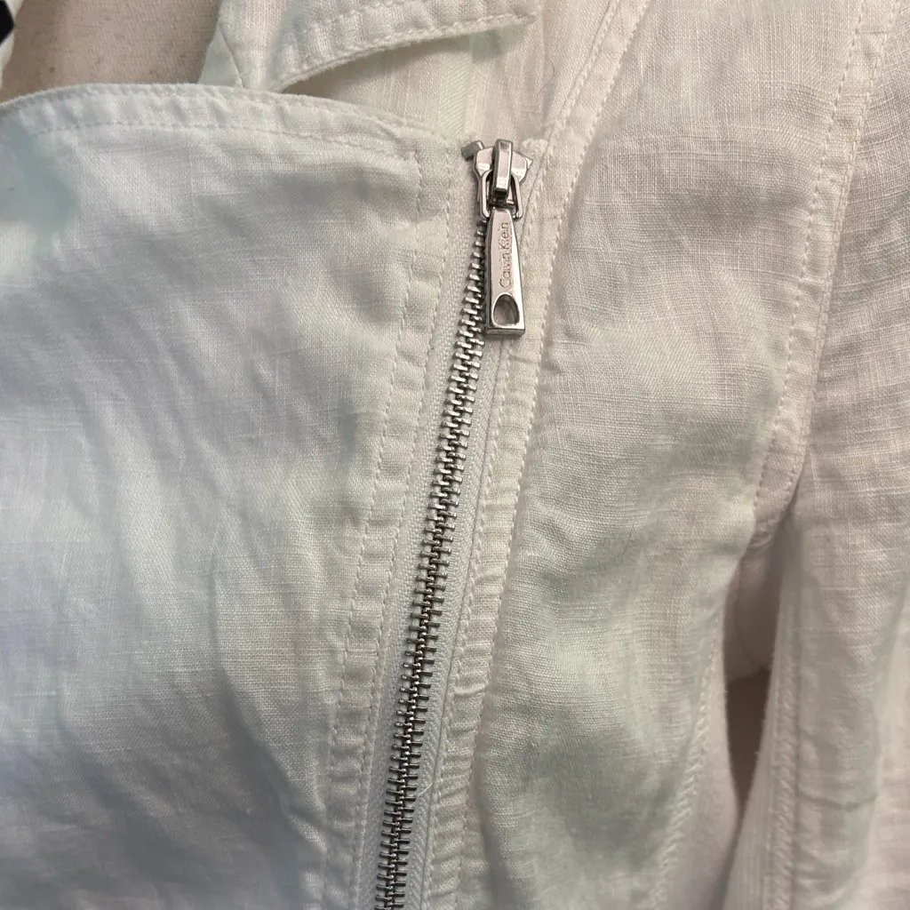 Calvin Klein Performance White Utility Jacket Size M - Image 5