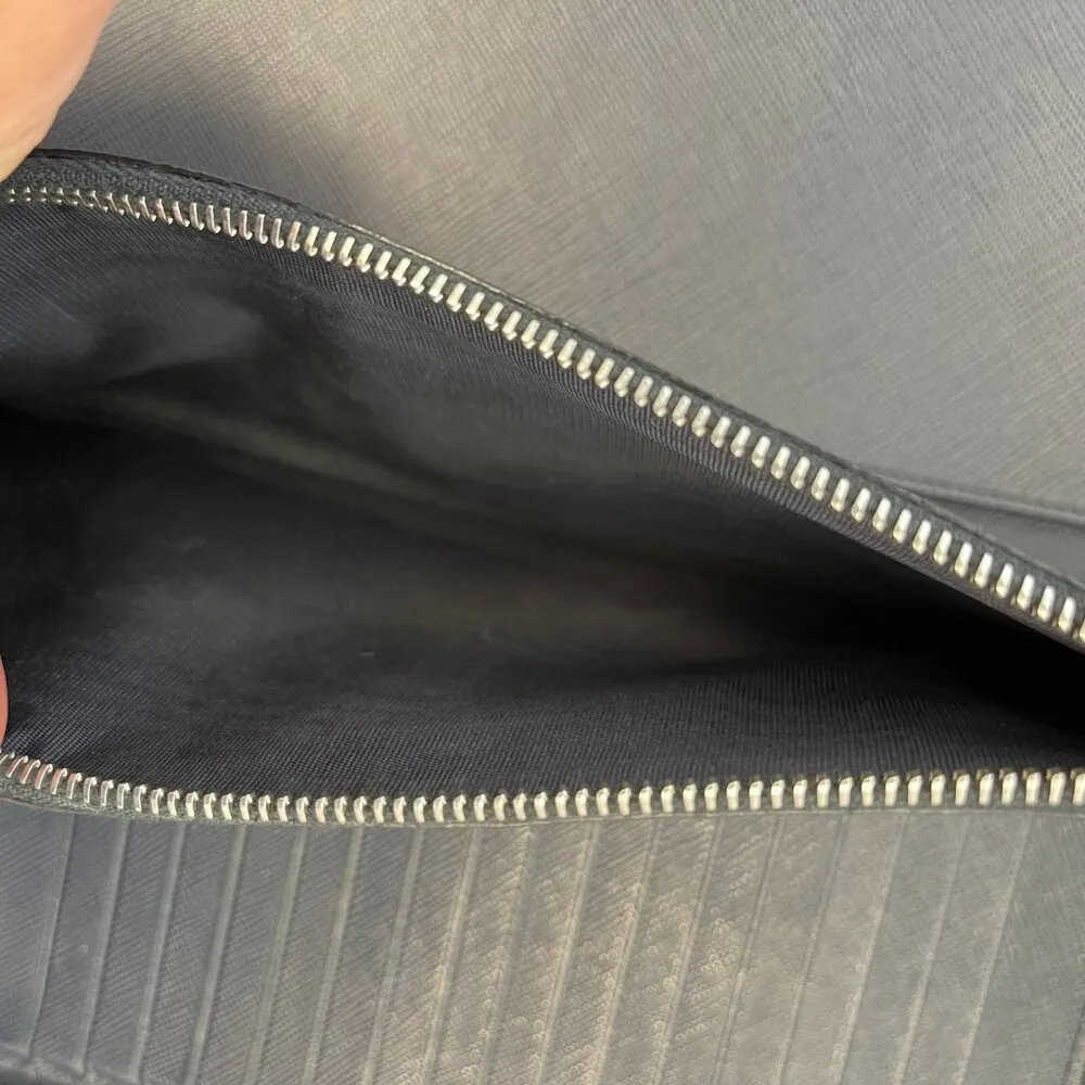 Prada 2ML220 Navy Saffiano Leather Long Wallet w/ Pockets Galore! - Preowned - Image 12