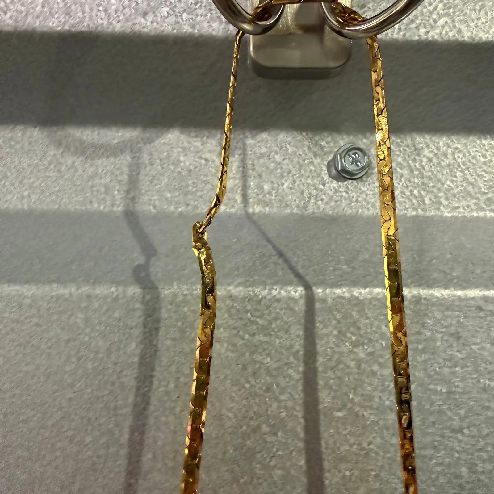 Finesse La Model Vintage Cream Evening Bag Gold Jewel Lock Snakeskin Texture - Image 4