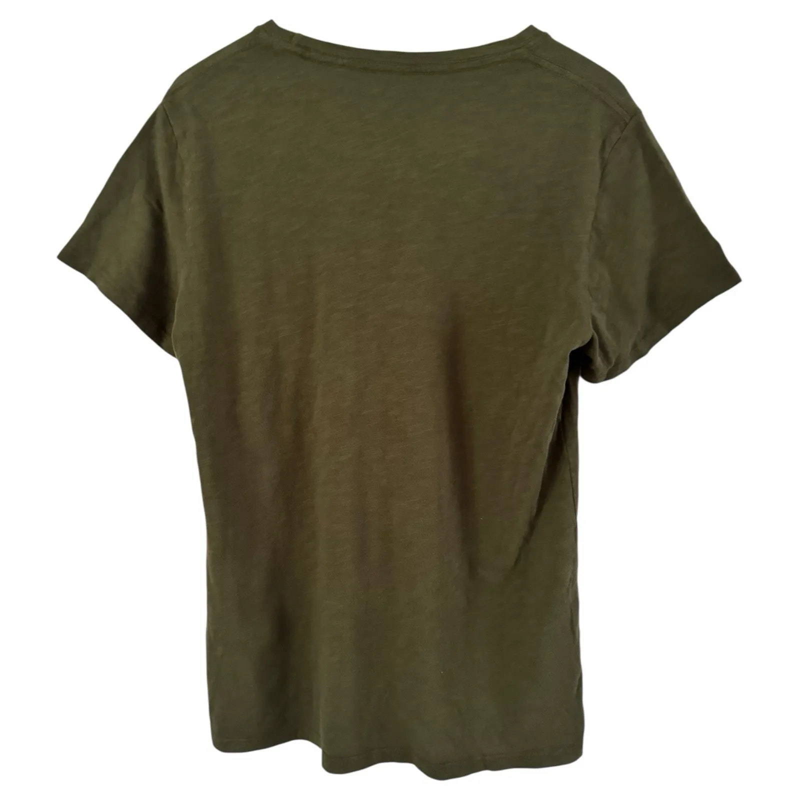 NWOT American Giant Women’s Green Premium Slub Short Sleeve Cotton Tee Size XL - Image 2