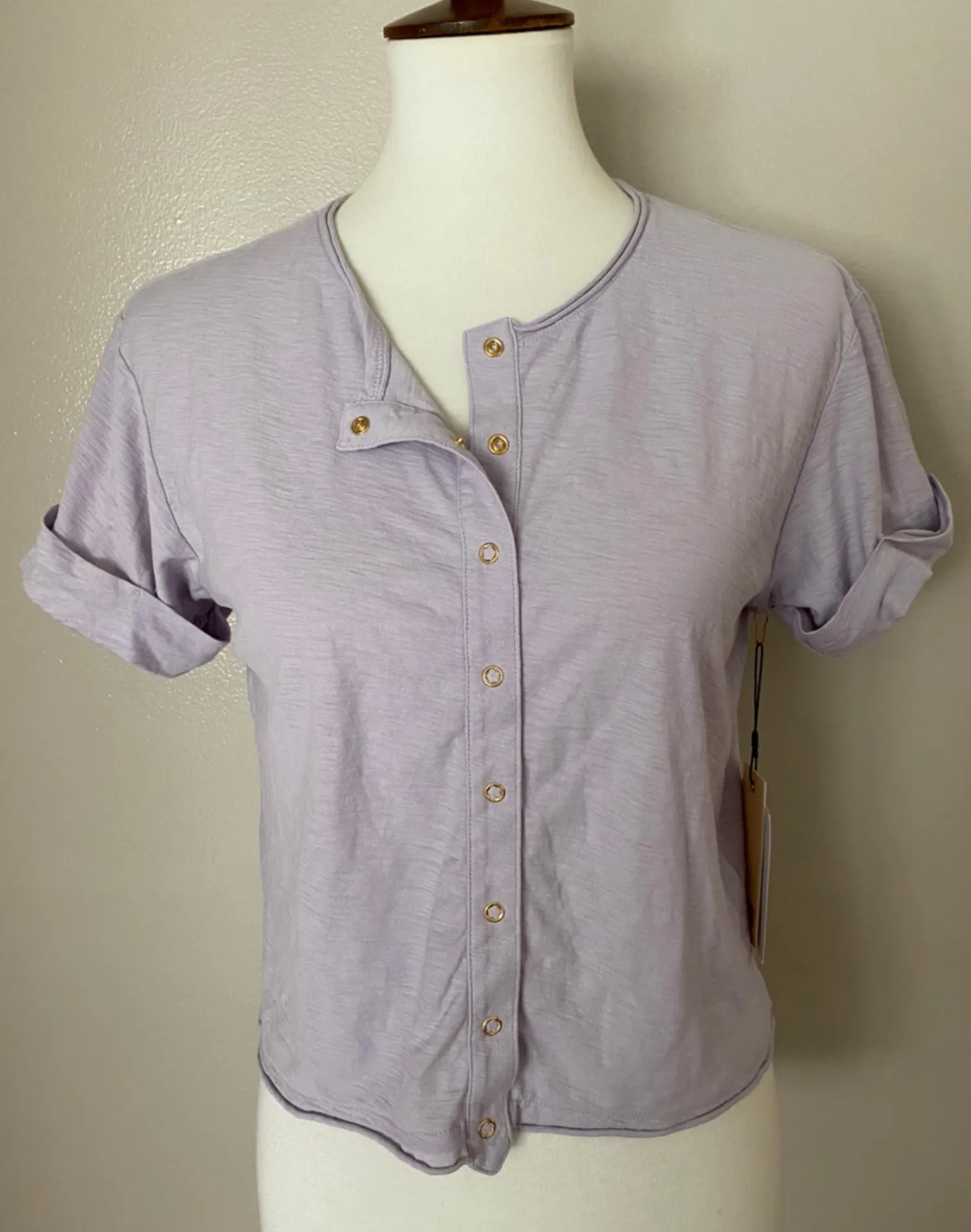 Nation LTD Rowen Cropped Henley Tee - Image 8