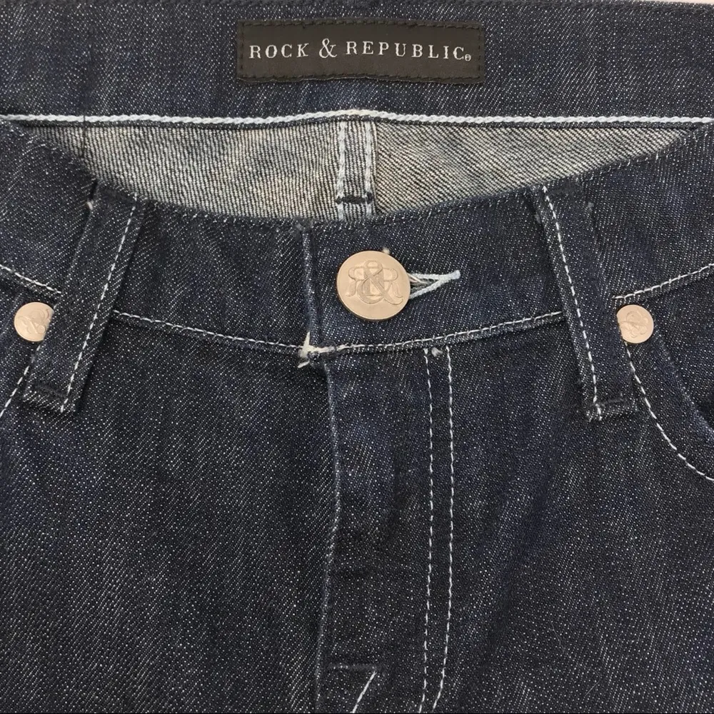 Rock & Republic Kasandra Boocut Dark Jeans Sz 27 - Image 5