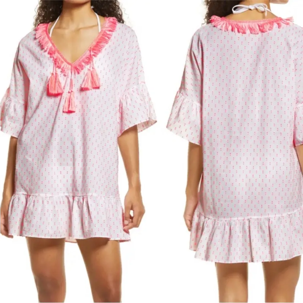 Lilly Pulitzer Tangelo Neon Clip Kipper Coverup Women Size L/XL - Image 2