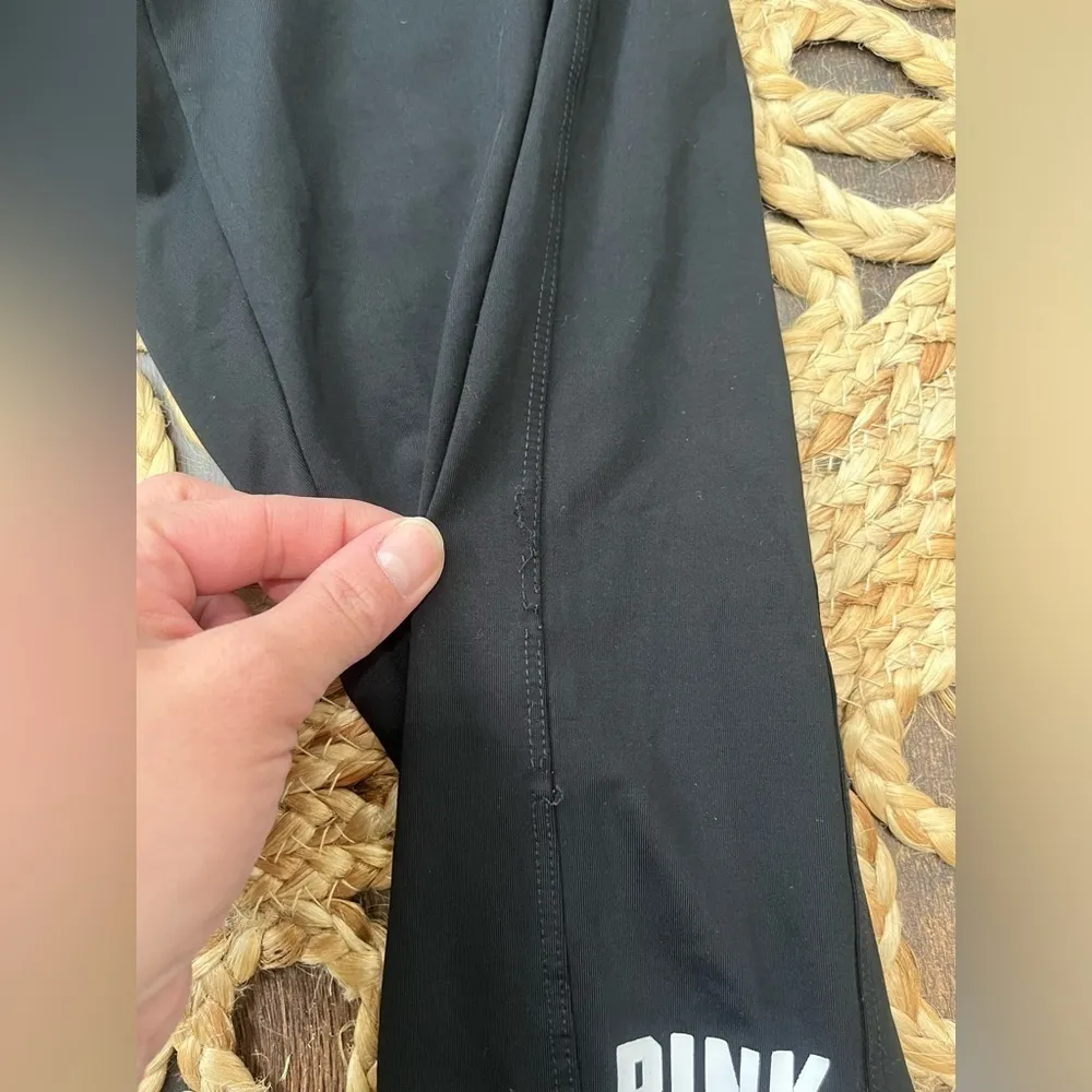 Victoria Secret’s PINK Leggings Size Med Grey Cheetah Print - Image 3