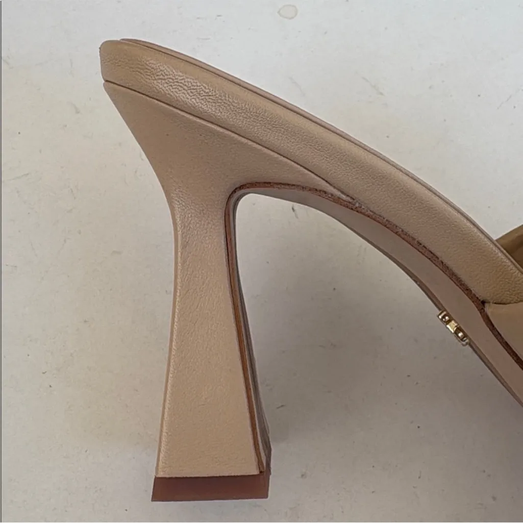 EUC Sam Edelman Leather Carmen Square
Toe Flared Heel Sandals Size 9.5 - Image 3