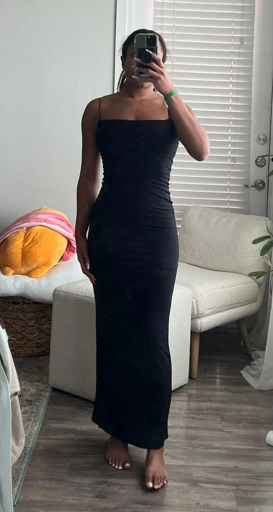 slim fit contour maxi dress - Image 2