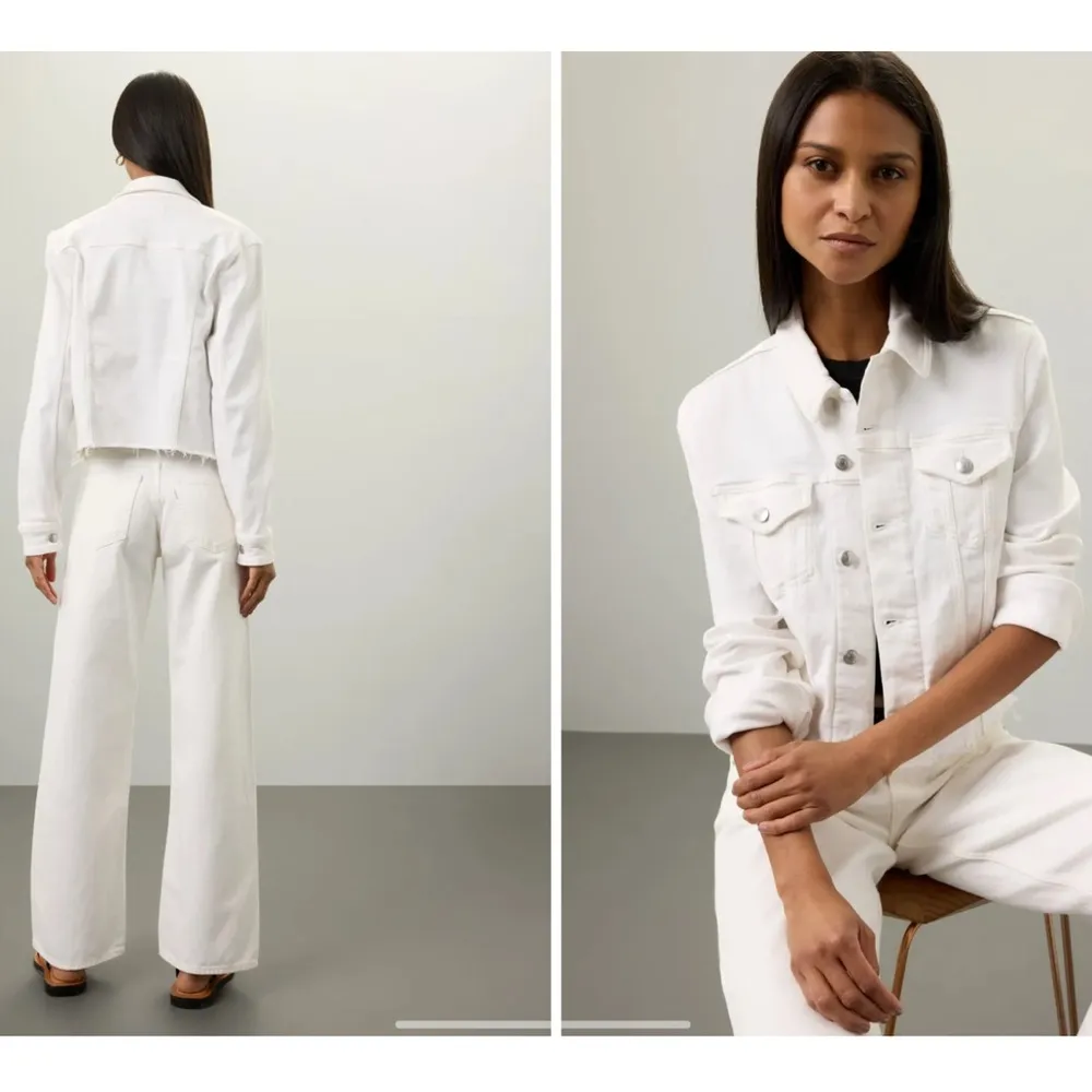 
White Trucker Jacket - Image 3