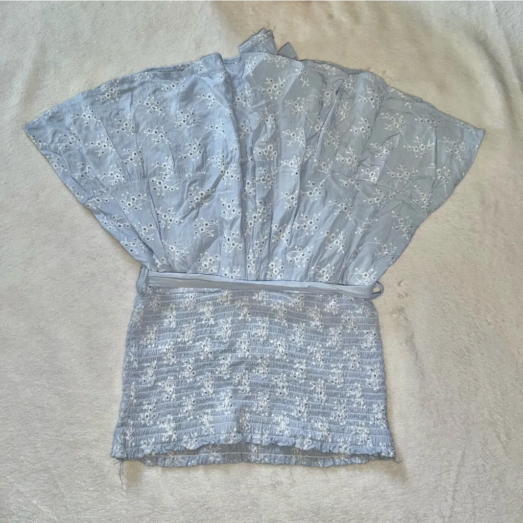 Ocean Drive Light Blue Strapless Romper size Medium - Image 5