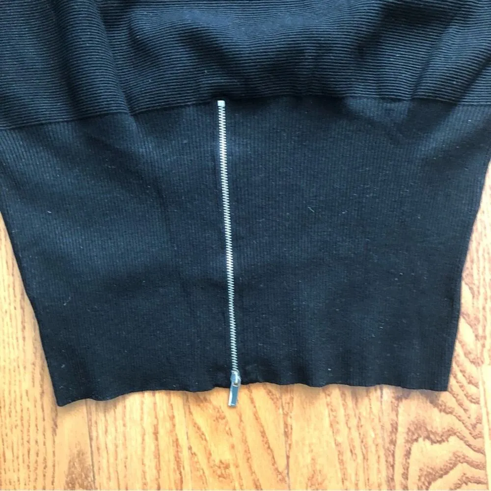 Karen Millen Tunic Sweater Doman Sleeve Oversized Black Dress Women’s size M - Image 3