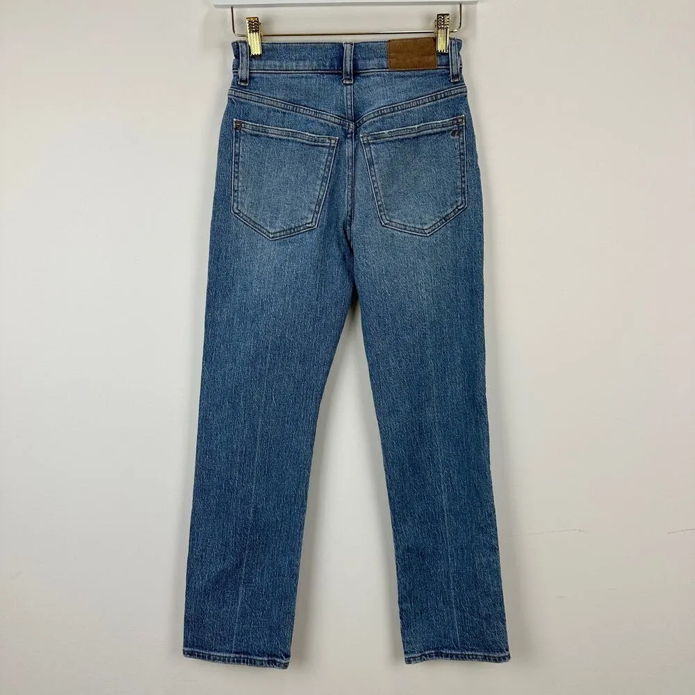 NEW Madewell The Petite 90s Straight Jean Rondell Wash Crease Relaxed US 23 P - Image 9
