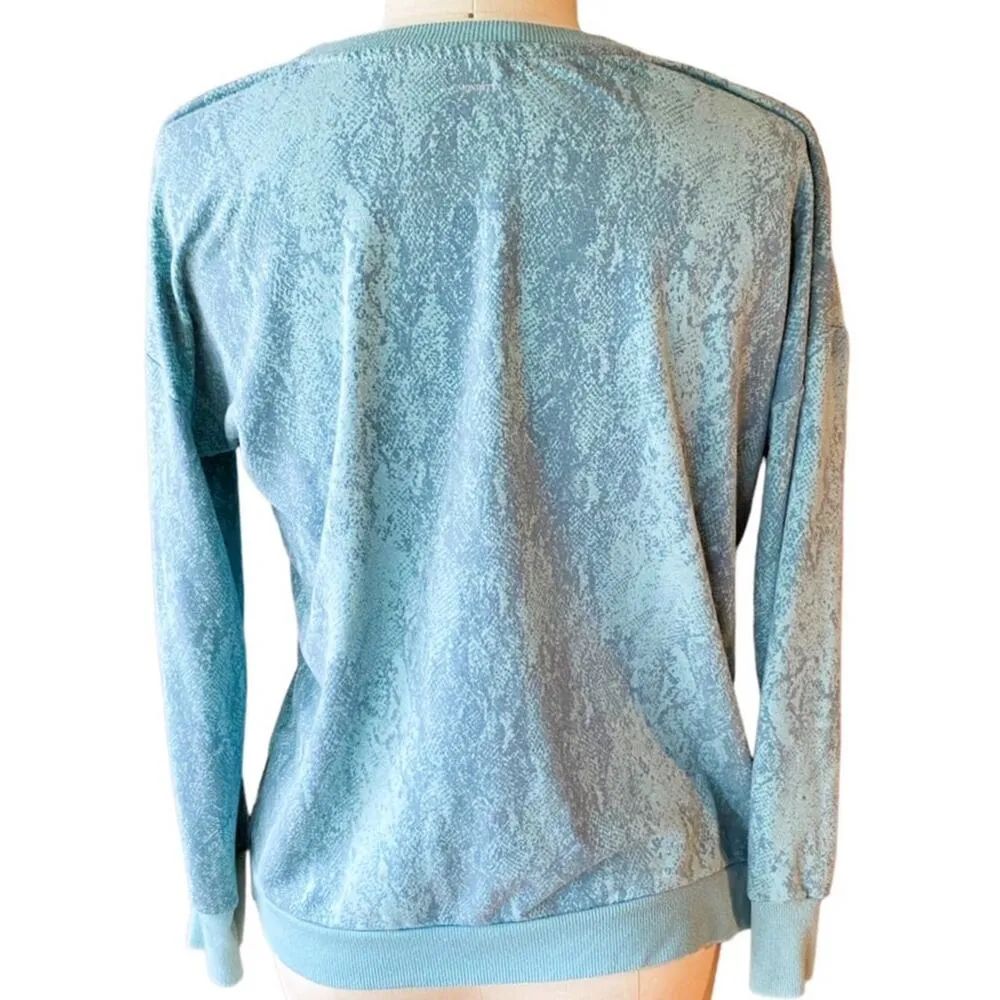 MONDETTA Arctic Snake Long Sleeve Activewear Crew Neck Top ~ Women's MEDIUM - Image 6
