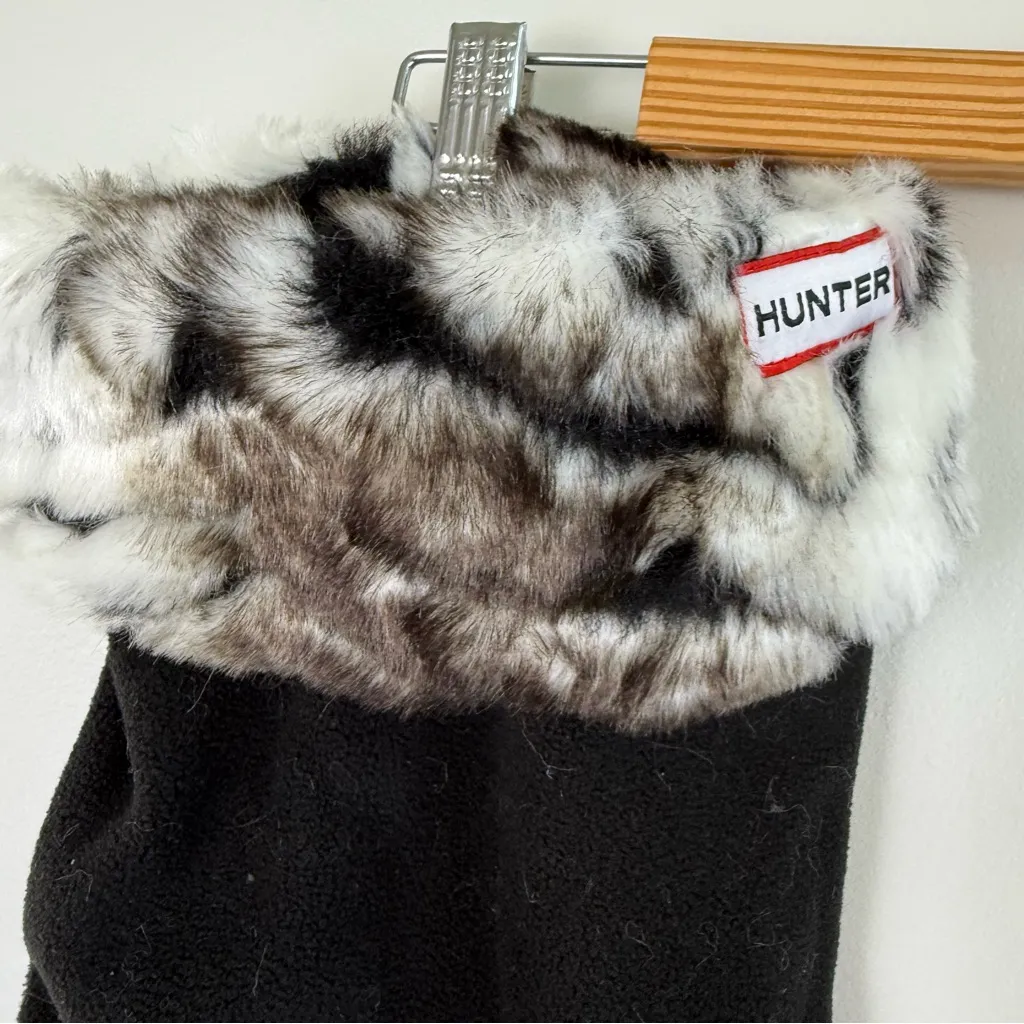 Hunter  White Tiger Cuff Welly Socks Size M/L - Image 3