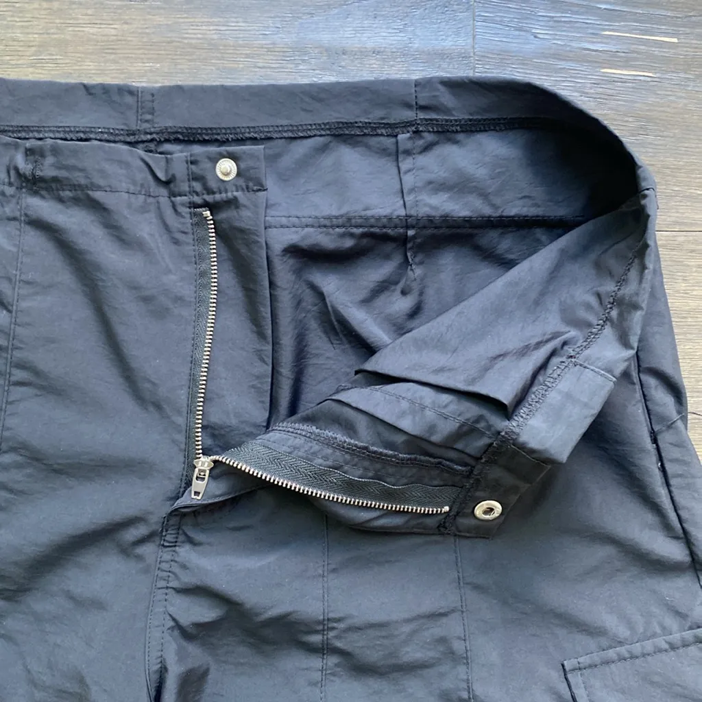 Cargo Parachute Pants Womens Sz XL Black Lightweight Streetwear - Image 3