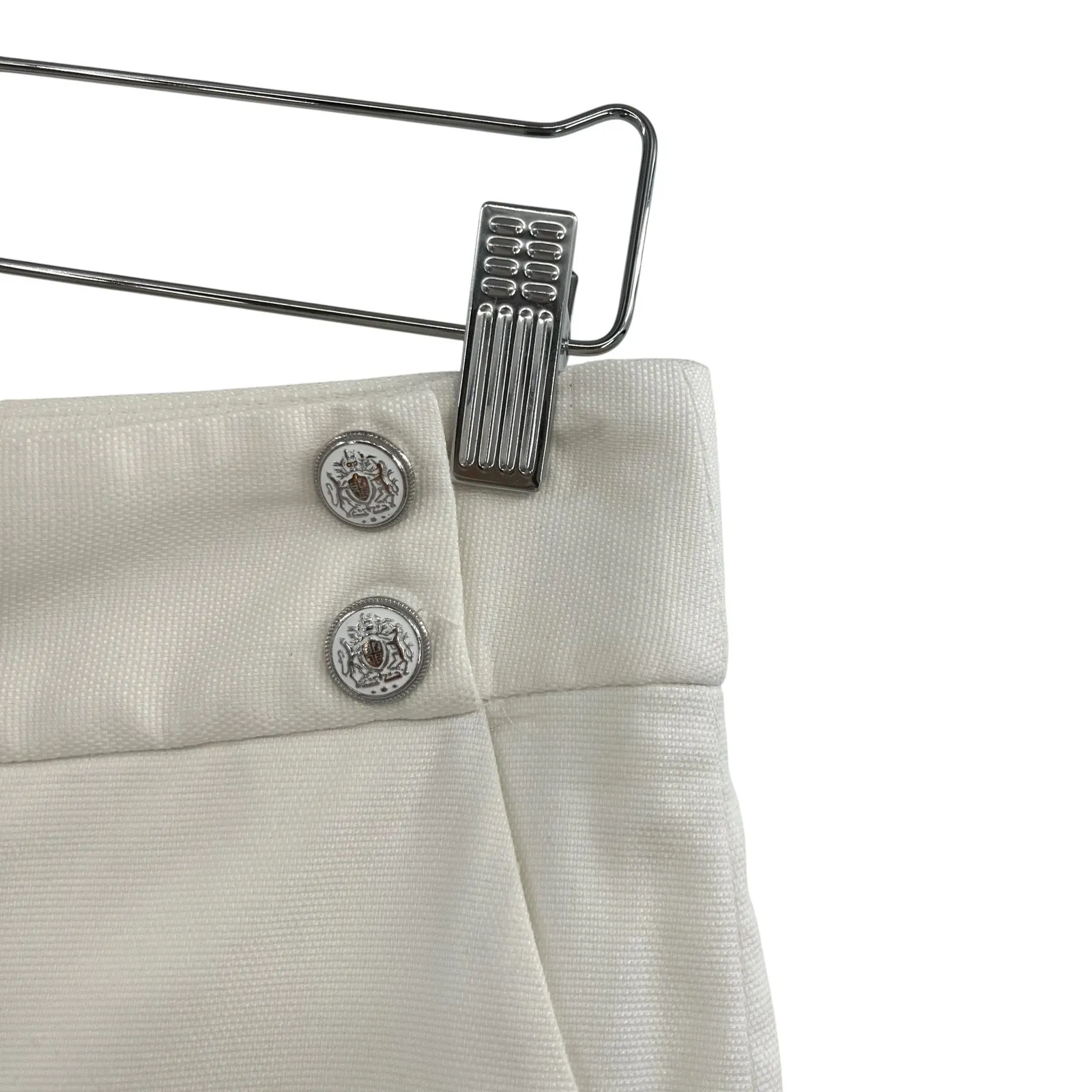 Veronica Beard  Kimm Shorts Sailor Button‎ Ivory White Size US 8 - Image 5