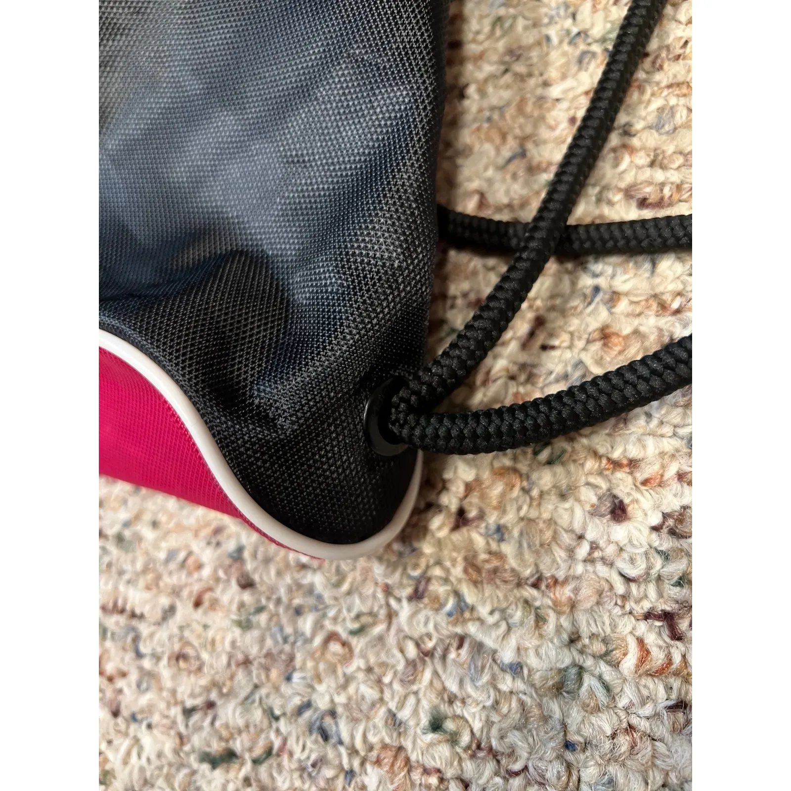 Adidas  Pink/black Reversible‎ Drawstring bag - Image 6