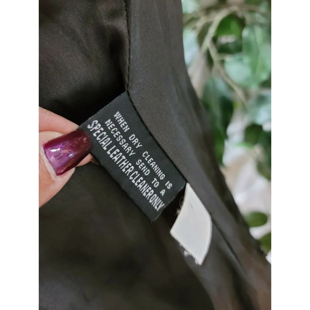 Pelle Studio Women's Black 100% Nylon Long Sleeve Buttons Style Casual Jacket S - Image 10