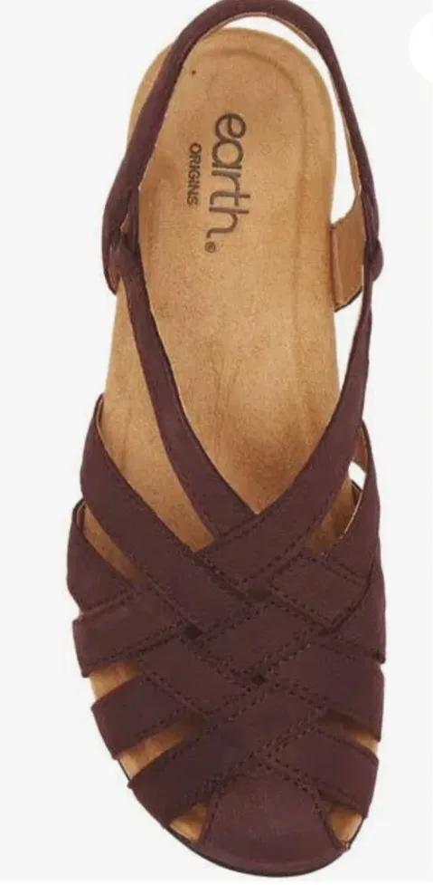 Earth Origins Women's Berri Woven Slingback Sandals size 10.5 goblincore - Image 1
