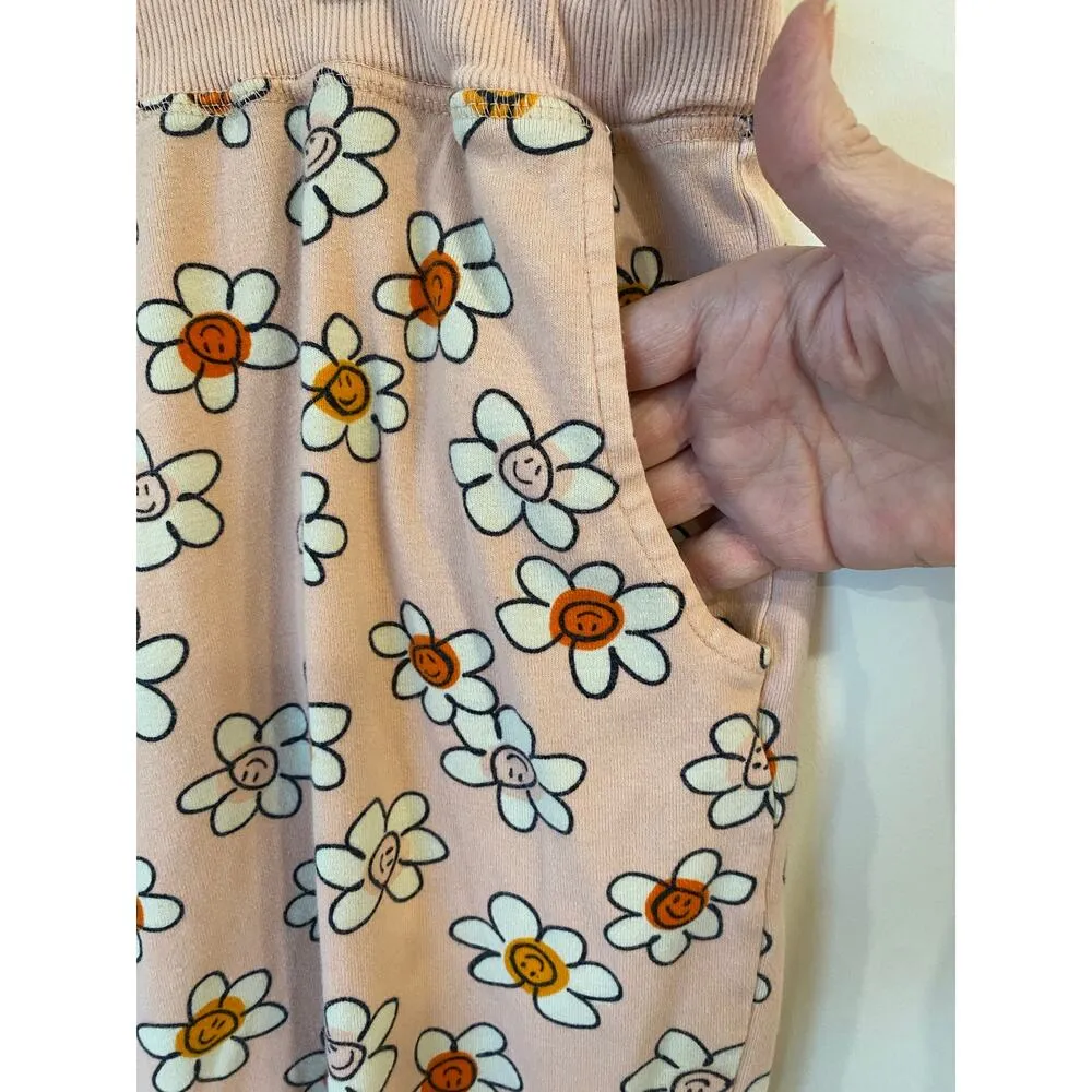 Floral Print Jogger Pajama Pants Daisy Pink Women's Plus Size 3XL - Image 6