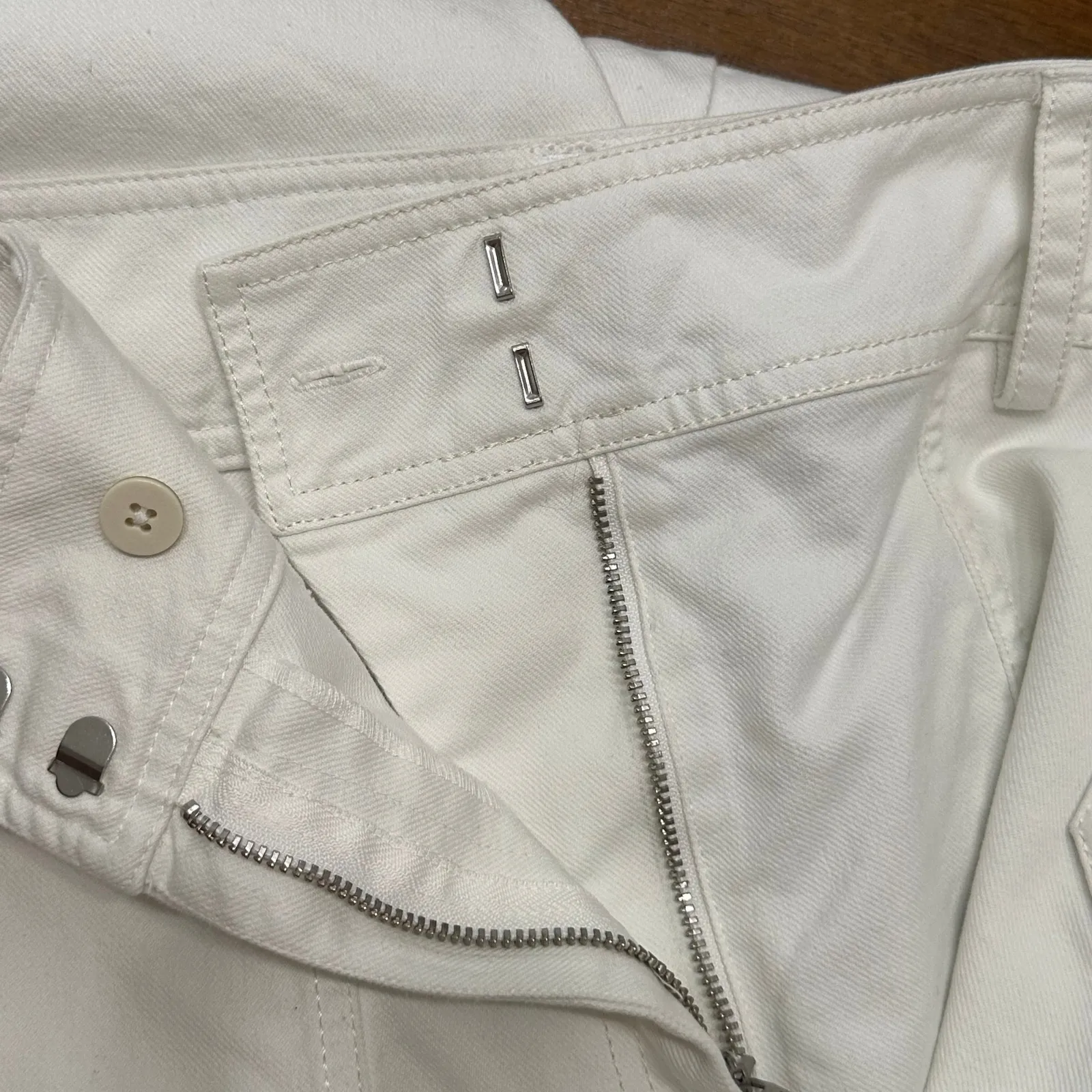 Derek Lam 10 Crosby Womens Elian White Utility Stretch Cargo Pants Women's 14 - Image 6