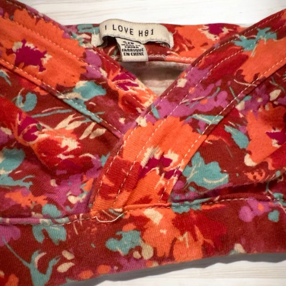 I LOVE H81 Polka Dot tube top Hollister S/P floral - Image 2