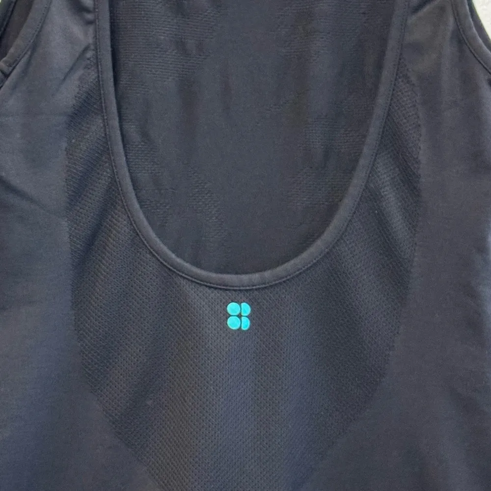 Sweaty Betty Black Tank Top Women's Sz XS Performance Running Yoga Seamless Mesh - Image 7