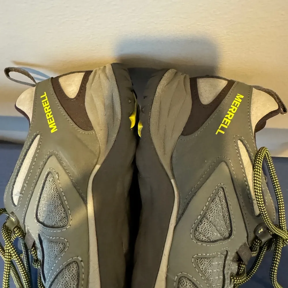 Merrell Siren Sport Q2 Sneakers Womens 8.5 Gray Leather Hiking Shoes Dusty Olive - Image 6