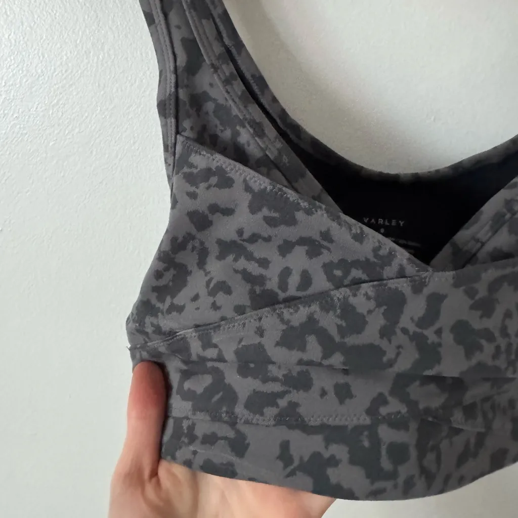 Varley S Let's Move Kellam Bra in Blackened Distorted Animal - Image 4