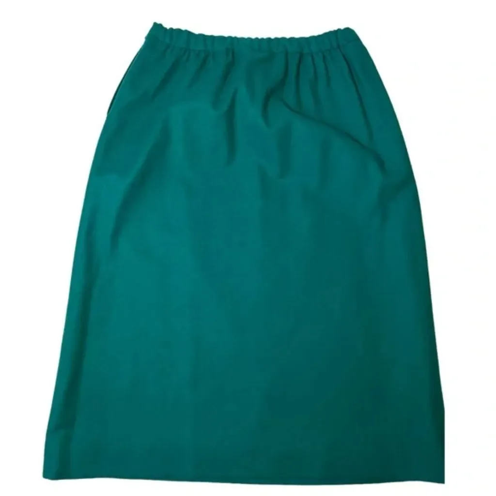 Vintage Pendleton Virgin Wool Women's Aqua Green Blue Skirt - Image 4