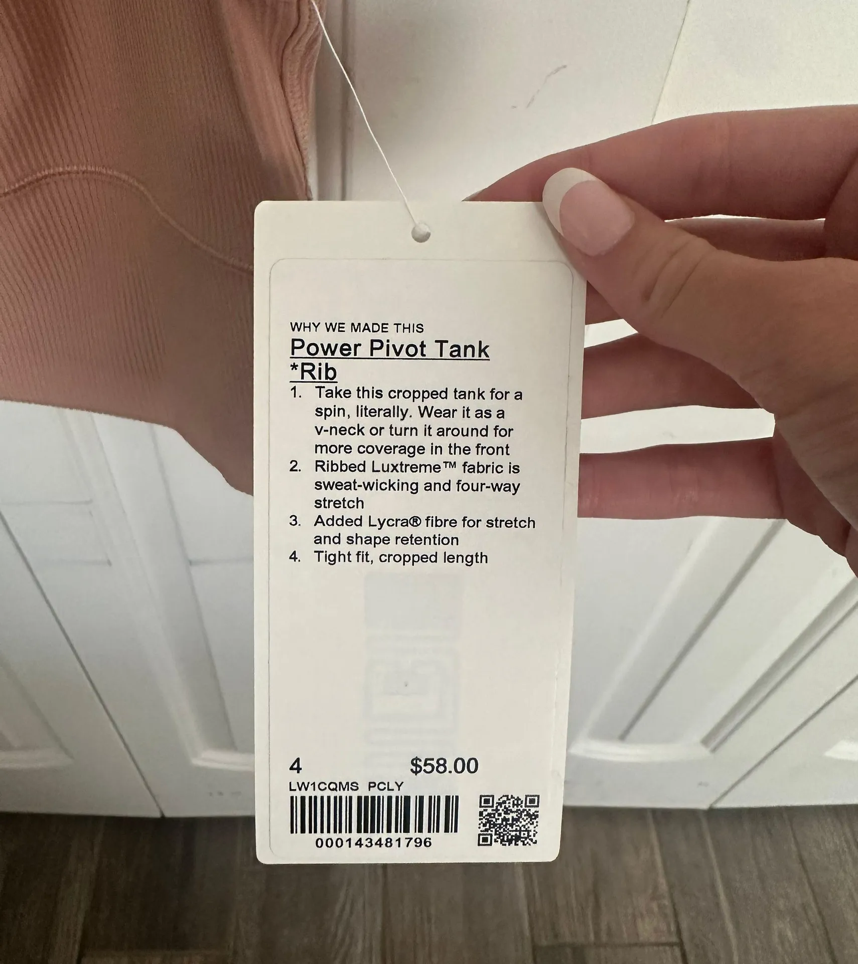 Lululemon Power Pivot Tank Rib - Image 3