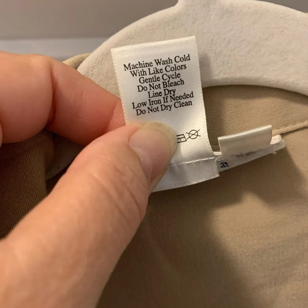 Coldwater Creek Women’s Palm Tree Golf Casual Khaki Lightweight Vest Size Large - Image 6