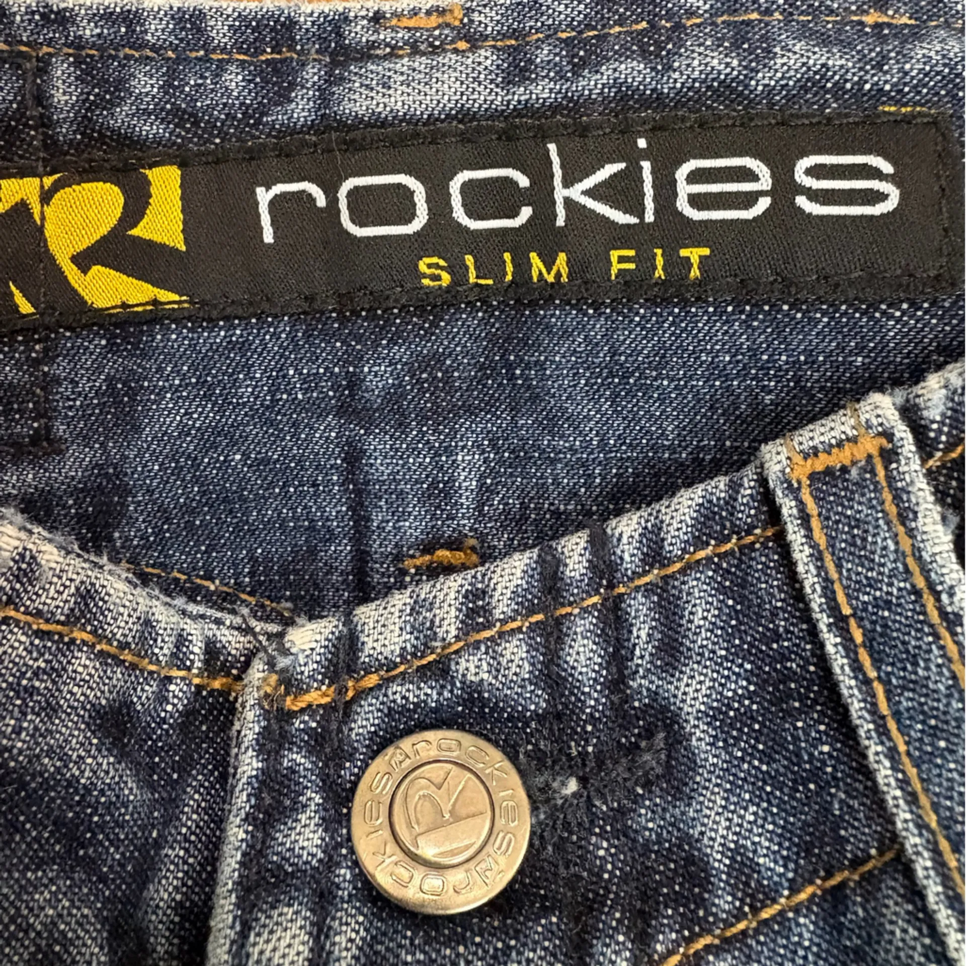 Vintage Rockies Western Jeans Slim Fit Blue Jeans High Rise Size 26 Long - Image 3