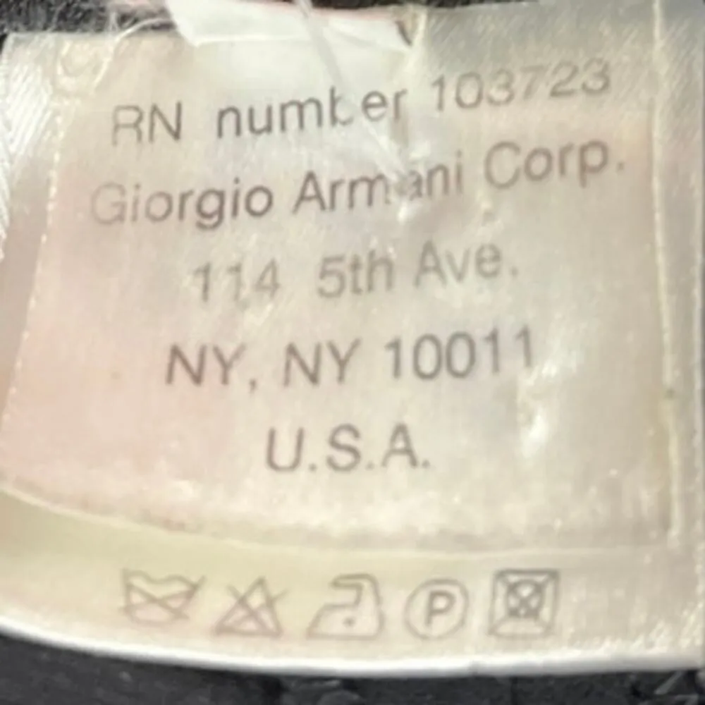 Giorgio Armani Borgo 21 Black 100% Silk Straight High Waist Trousers Pants Sz 40 - Image 6