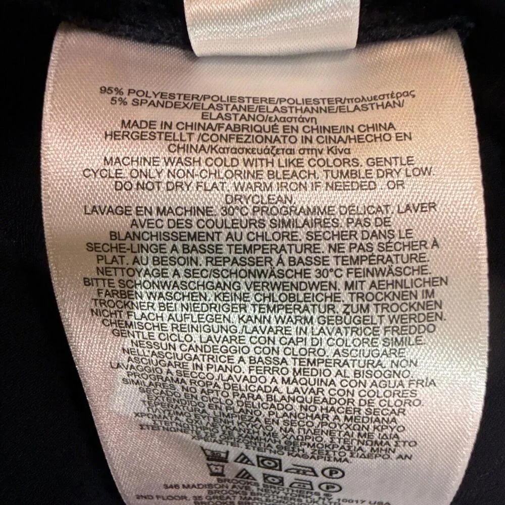 Brooks Brother Navy Business Casual Designer Comfort Stretchy Midi Dress Small - Image 15