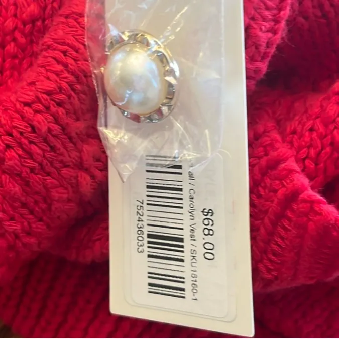 Strut & Bolt Los Angeles Red Cotton Textured Sweater New - Image 7