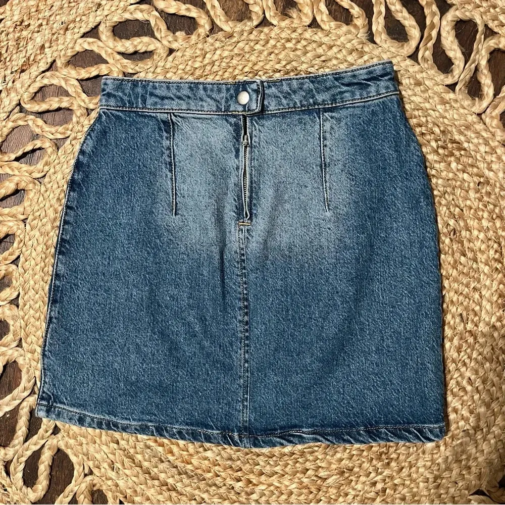 Free People Midnight Magic Denim Jean Miniskirt Size 4 - Image 3