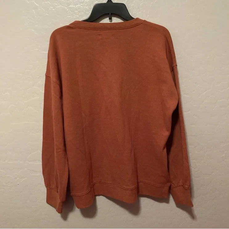 Madewell Lace-Up Orange Top - Image 6