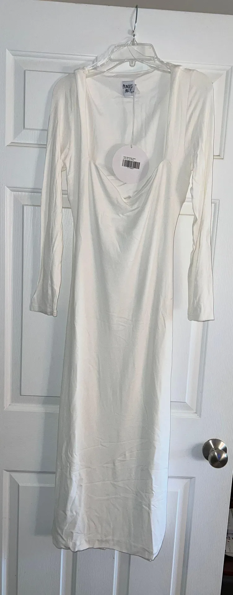 Nolan Midi Dress in White - Image 6