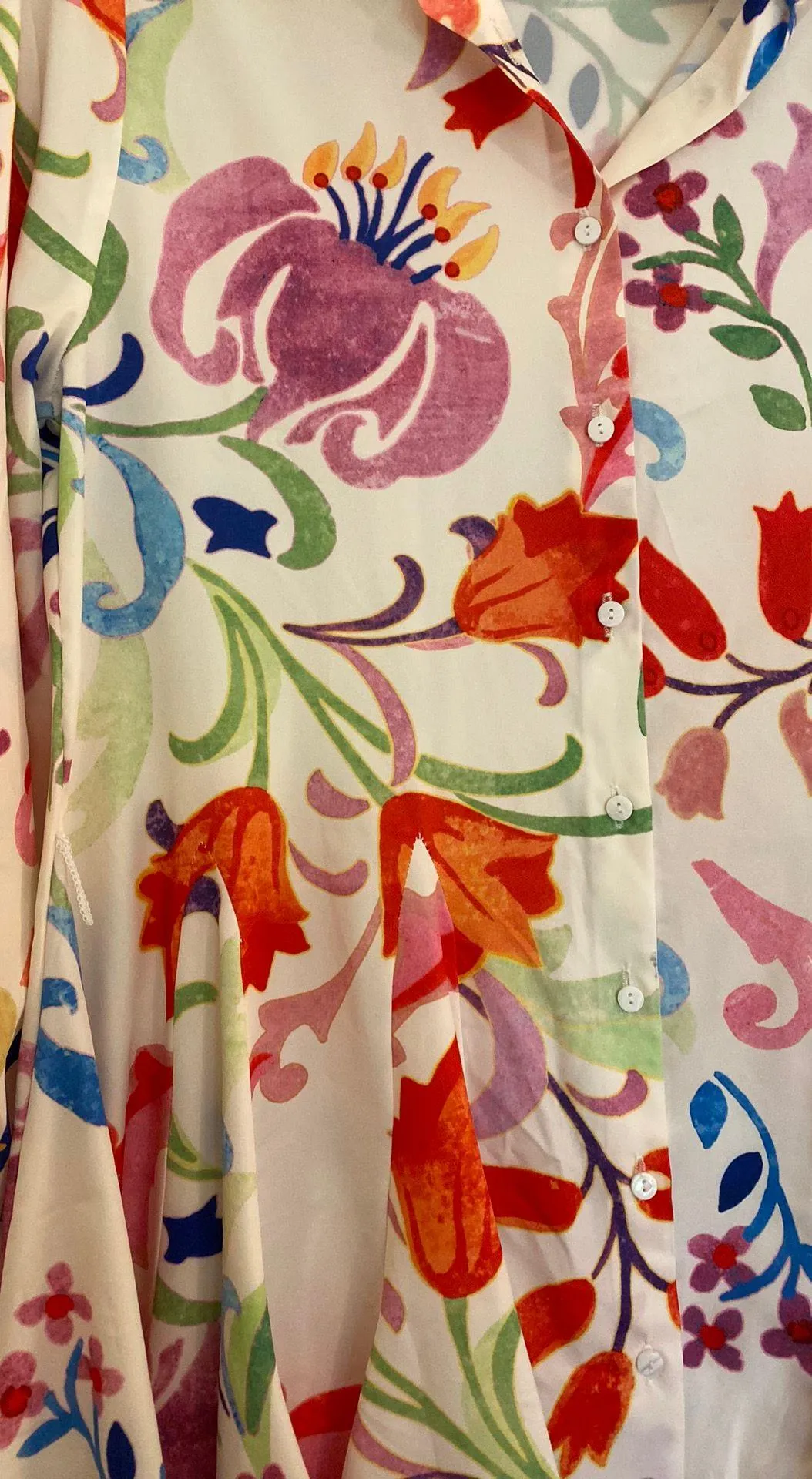 Floral Button Down Dress Multi Size M - Image 2