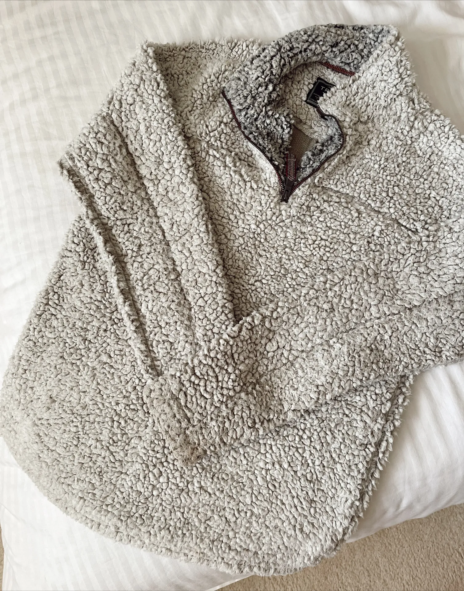 Original Frosty Tipped Pullover Sherpa Jacket - Image 7