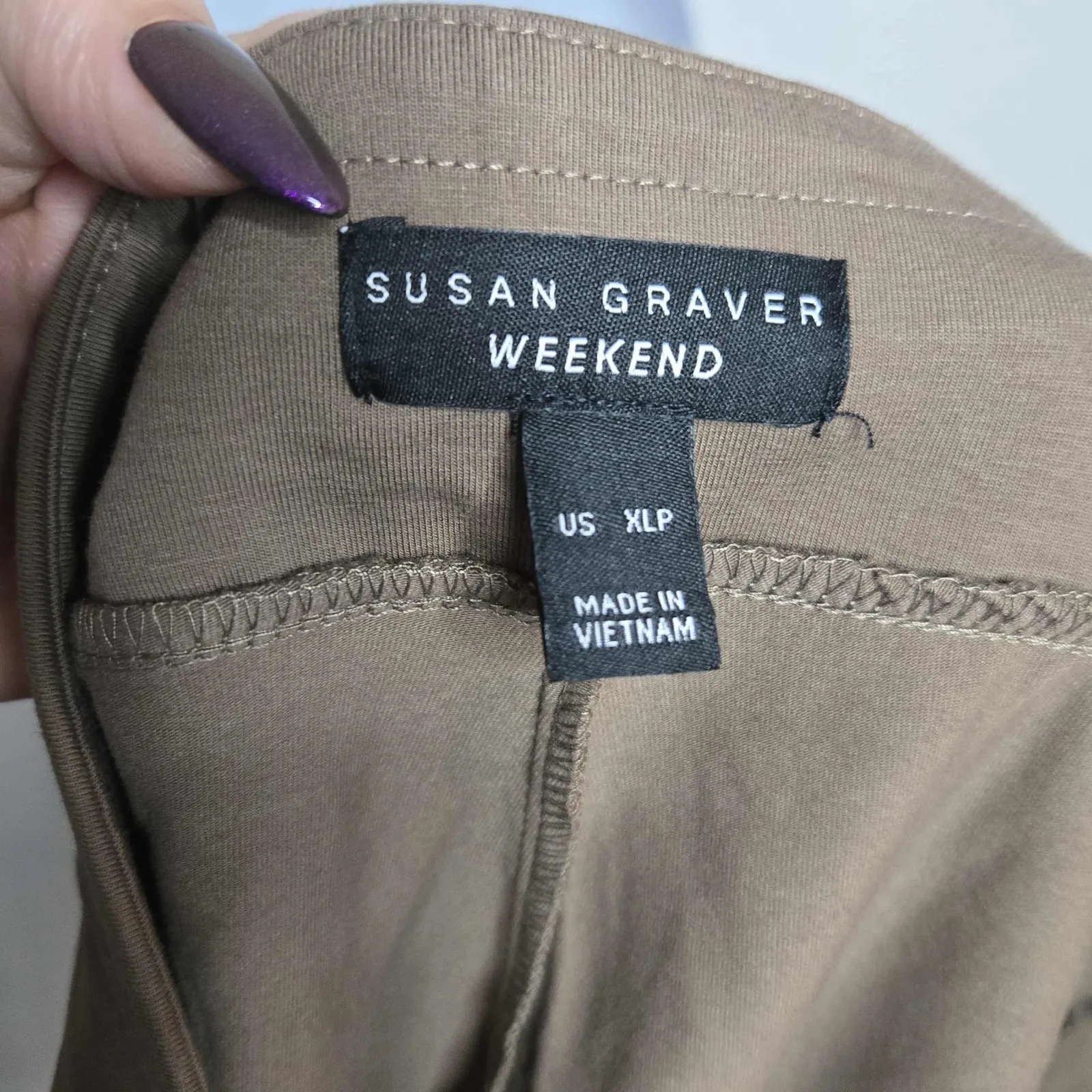 Susan Graver Weekend Regular Premium Stretch Ankle Leggings Pockets Size XLP - Image 4