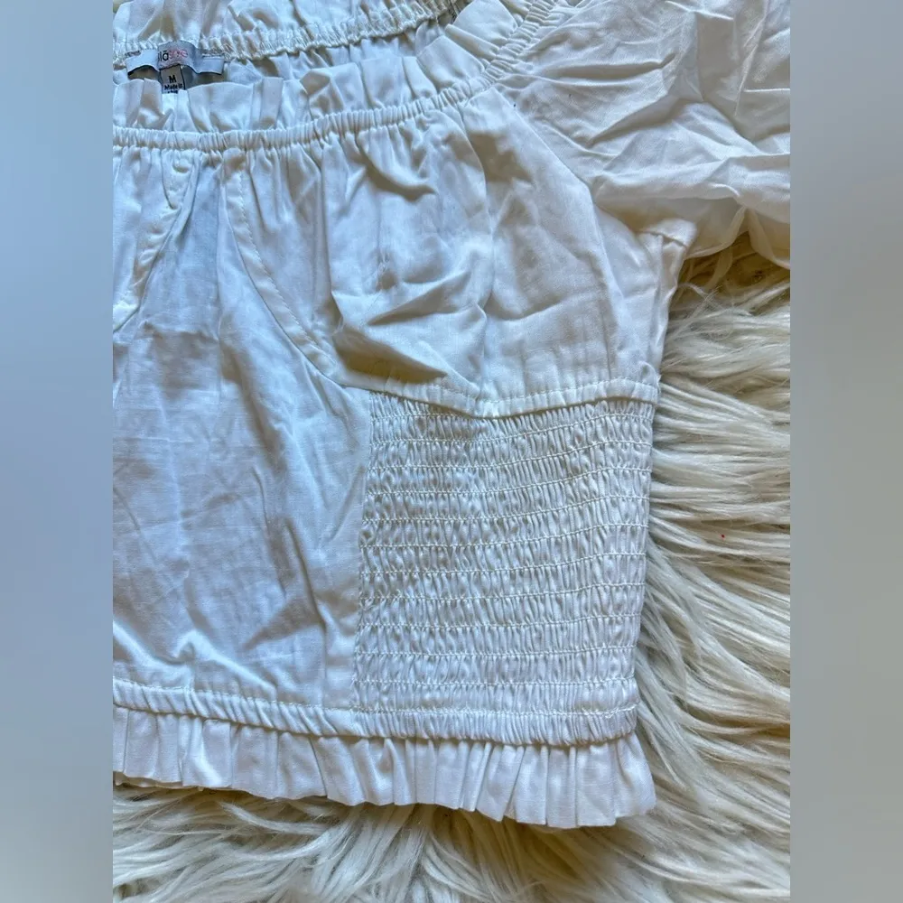 Cropped puff sleeve top White Size M - Image 3