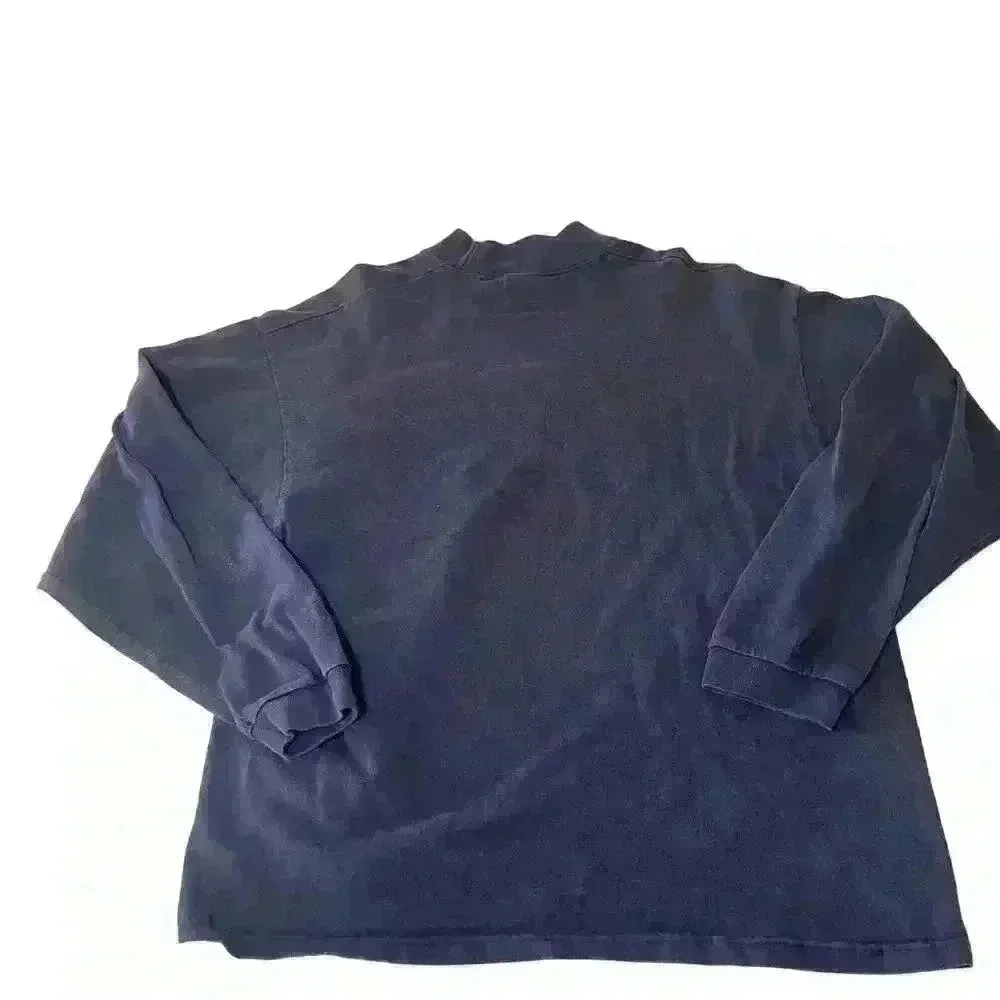 Vintage Y2K Sante Fe New‎ Mexico Tunic Long Sleeve XL Sweater Cozy Embroidery Blue - Image 2