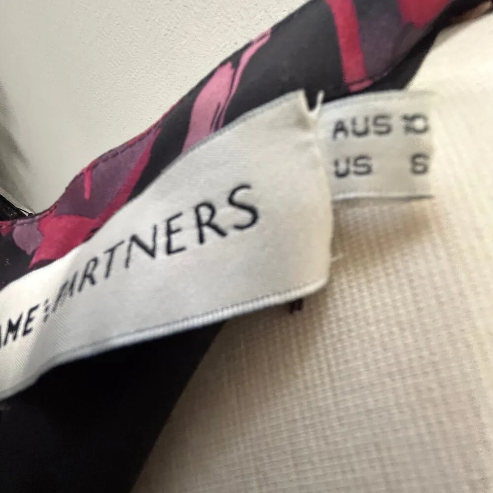 Fame and Partners Floral Print Halter Strappy Back Maxi Dress Sz 6 Resort Beachy - Image 6