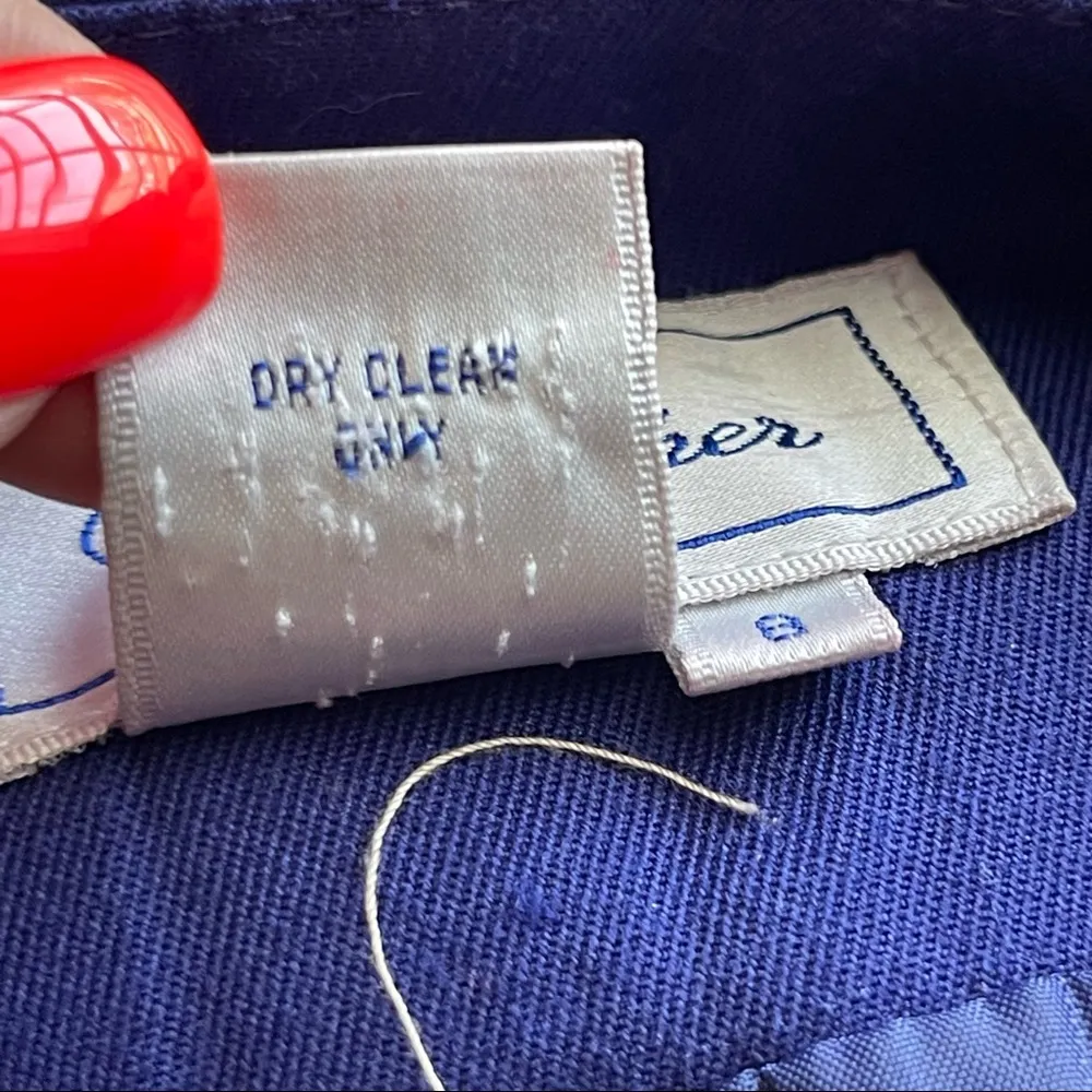 CHRISTOPHER | Vintage Purple Double Breasted Blazer Jacket Sz 8 - Image 12